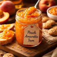 Fresh Peach Amaretto Jam