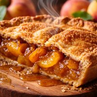 Fresh Peach Brown Sugar Pie