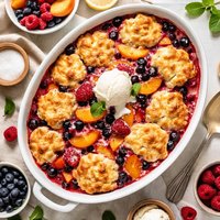 Fresh Peach Cobbler or Berry Cobbler