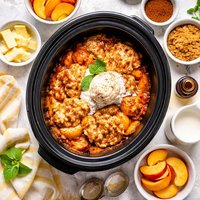 Fresh Peach Cobbler Slow Cooker Style
