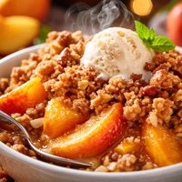 Fresh Peach Crumble