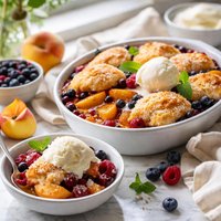 Fresh Peach or Berry Cobbler
