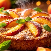 Fresh Peach Torte