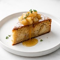 Fresh Pear Cake W Compote
