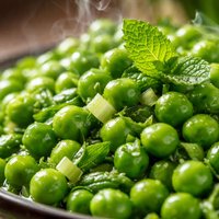 Fresh Peas with Mint and Green Onions