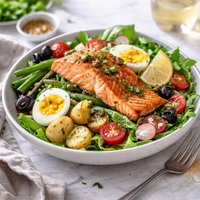 Fresh Salmon Salad Nicoise