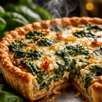 Fresh Spinach Tart Quiche