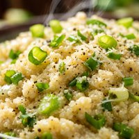 Fresh Spring Onion and Quinoa Risotto