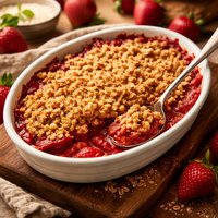 Fresh Strawberry Crumble