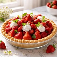 Fresh Strawberry Pie Ala Rose