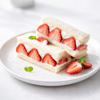 Fresh Strawberry Sandwich