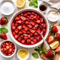 Fresh Strawberry Topping