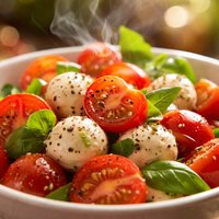Fresh Tomato and Cheese Salad