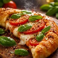 Fresh Tomato Basil Crescent Pizza
