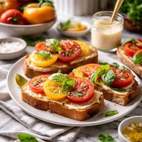 Fresh Tomato Sandwiches Saturday Lunch on Longmeadow Farm