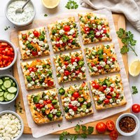 Fresh Vegetable Pizza Appetizer