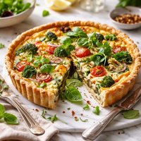 Fresh Veggie and Herb Quiche