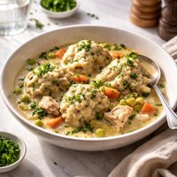 Fricasseed Chicken and Dumplings