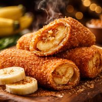 Fried Bananas Banana Enrolada
