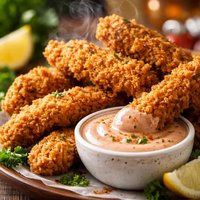 Fried Chicken Fingers with Come Back Sauce