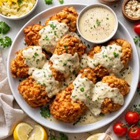Fried Chicken with Gravy