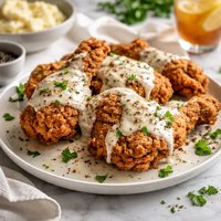 Fried Chicken with Peppery Gravy