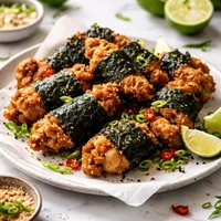 Fried Chicken with Seaweed Nori