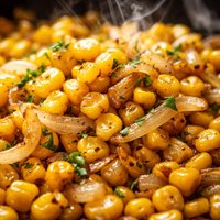 Fried Fresh Corn and Onion