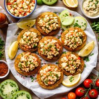 Fried Green Tomatoes with Crawfish or Shrimp Remoulade