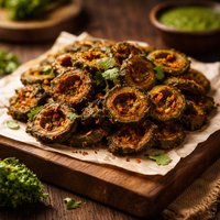 Fried Karela Chips Bitter Gourd