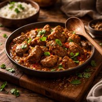 Fried Liver Curry Lamb Pork or Chicken