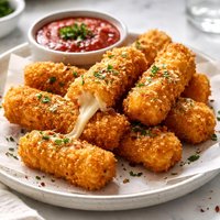 Fried Mozzarella Cheese Sticks