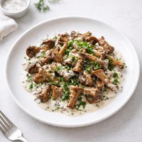Fried Mushrooms in Sour Cream Paistetut Sienet