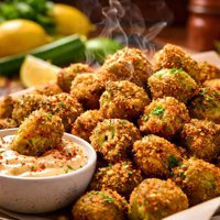 Fried Okra Cajun Style with Remoulade Sauce