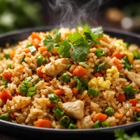 Fried Rice with Cilantro