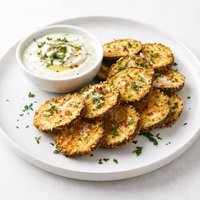 Fried Zucchini with Tzatziki