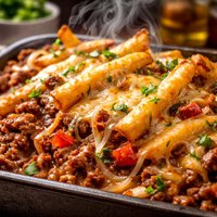 Fries and Beef Bake Casserole