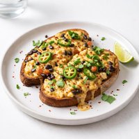 Frijole Rabbit Mexican Rarebit