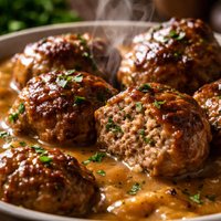 Frikadeller Danish Meatballs and Gravy