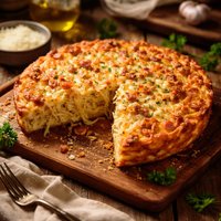 Frittata Basic Pasta and Cheese