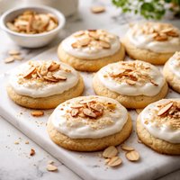 Frosted Almond Cookies