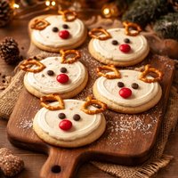 Frosted Reindeer Cookies