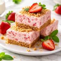 Frosty Strawberry Squares Oamc