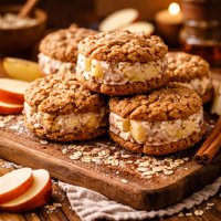 Frozen Apple Oatmeal Sandwiches