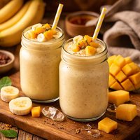 Frozen Banana Mango Smoothie
