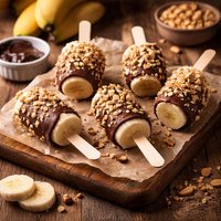 Frozen Banana Popsicles