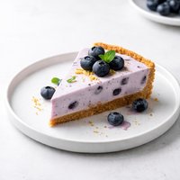 Frozen Blueberry Yogurt Pie