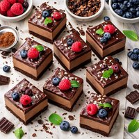 Frozen Chocolate Mousse Squares
