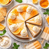 Frozen Creamsicle Cake