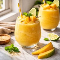 Frozen Mango Rum Cocktail